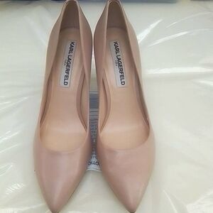 Karl Lagerfeld Blush Heels